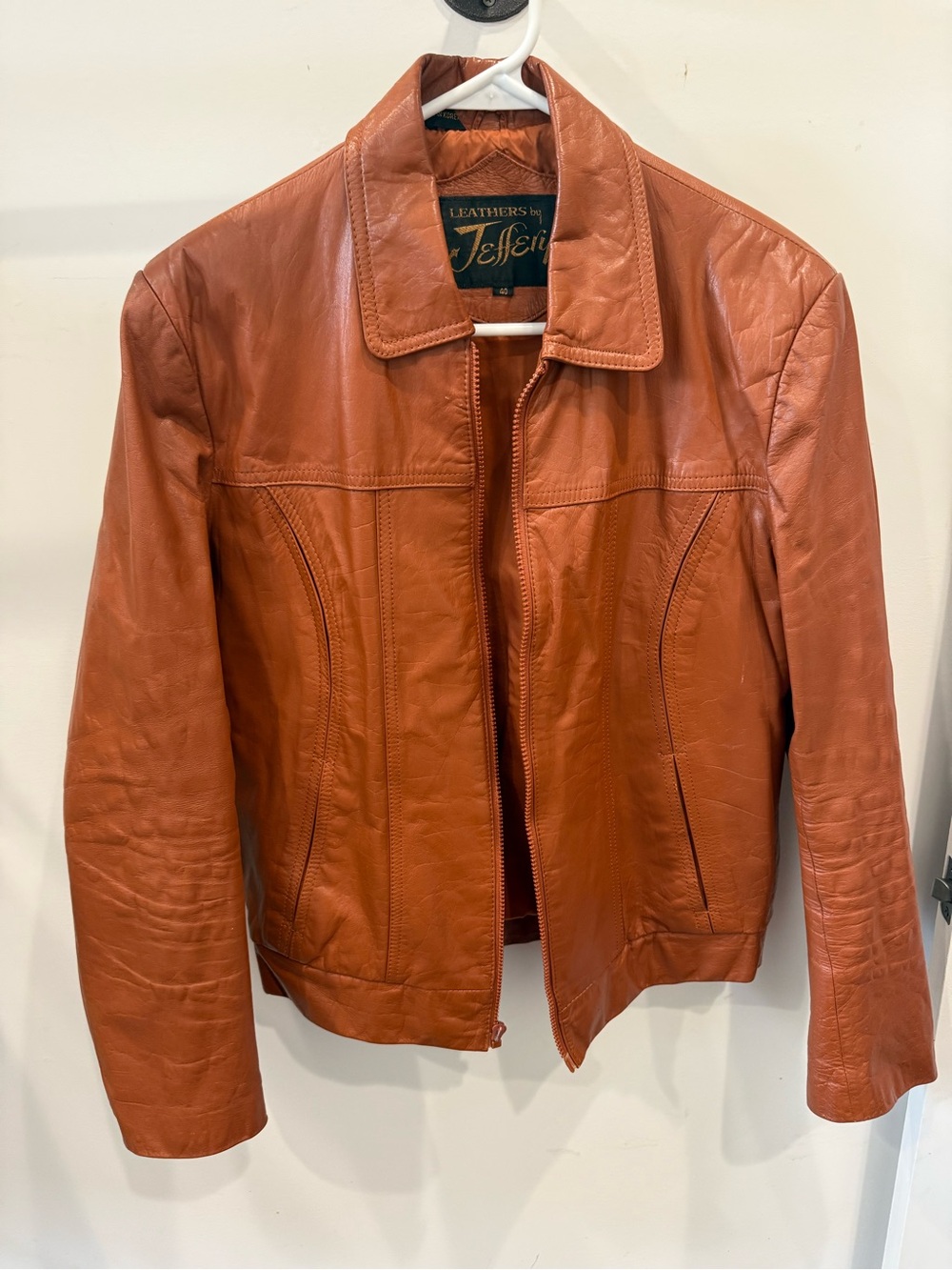 Leathers by Jeffery 100% Leather Bomber Jacket